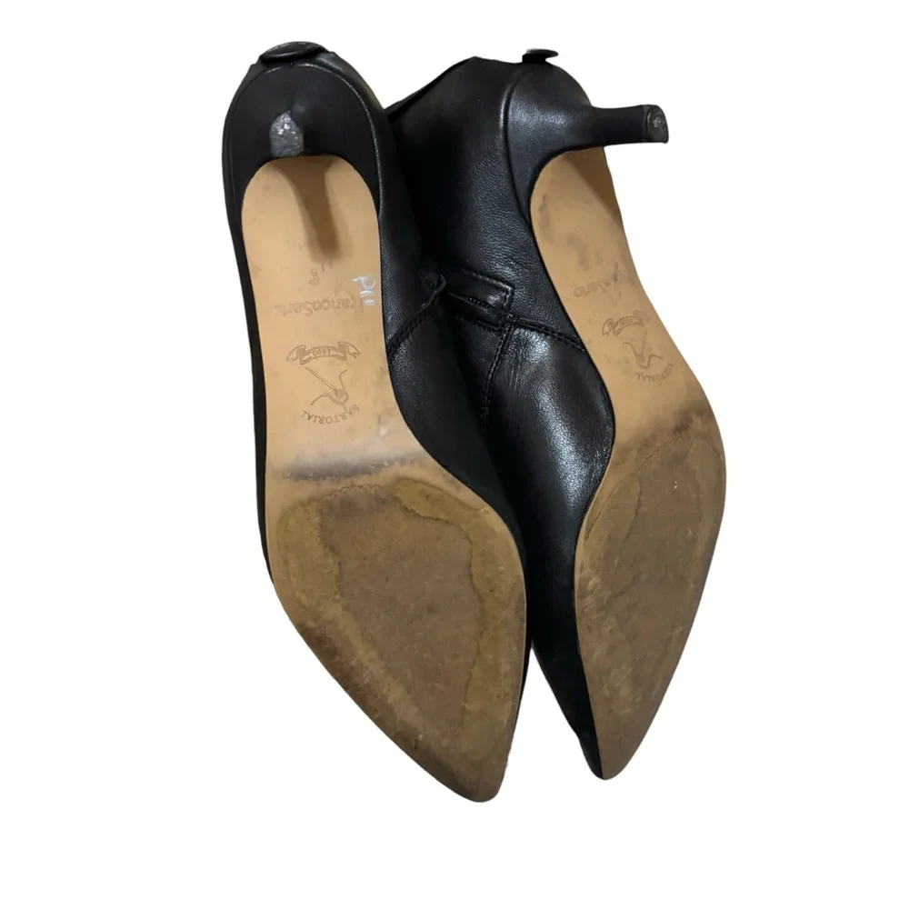 Franco Sarto Kura Ankle Booties Pointed toe kitten heel‎ leather Size 8M